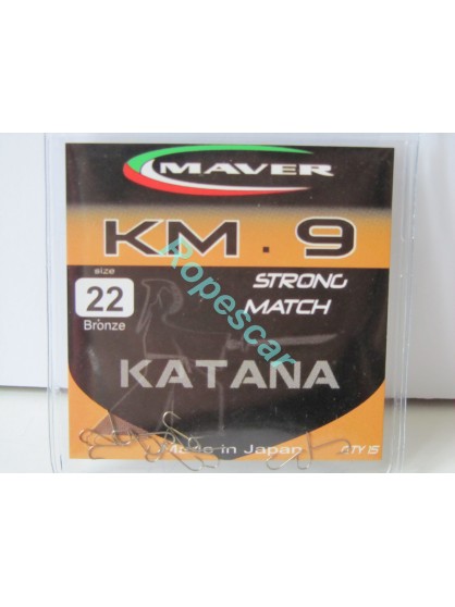 Carlige Katana seria match KM 9 Nickel Strong Match - Maver